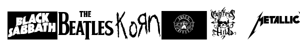 Music Logos TFB font preview